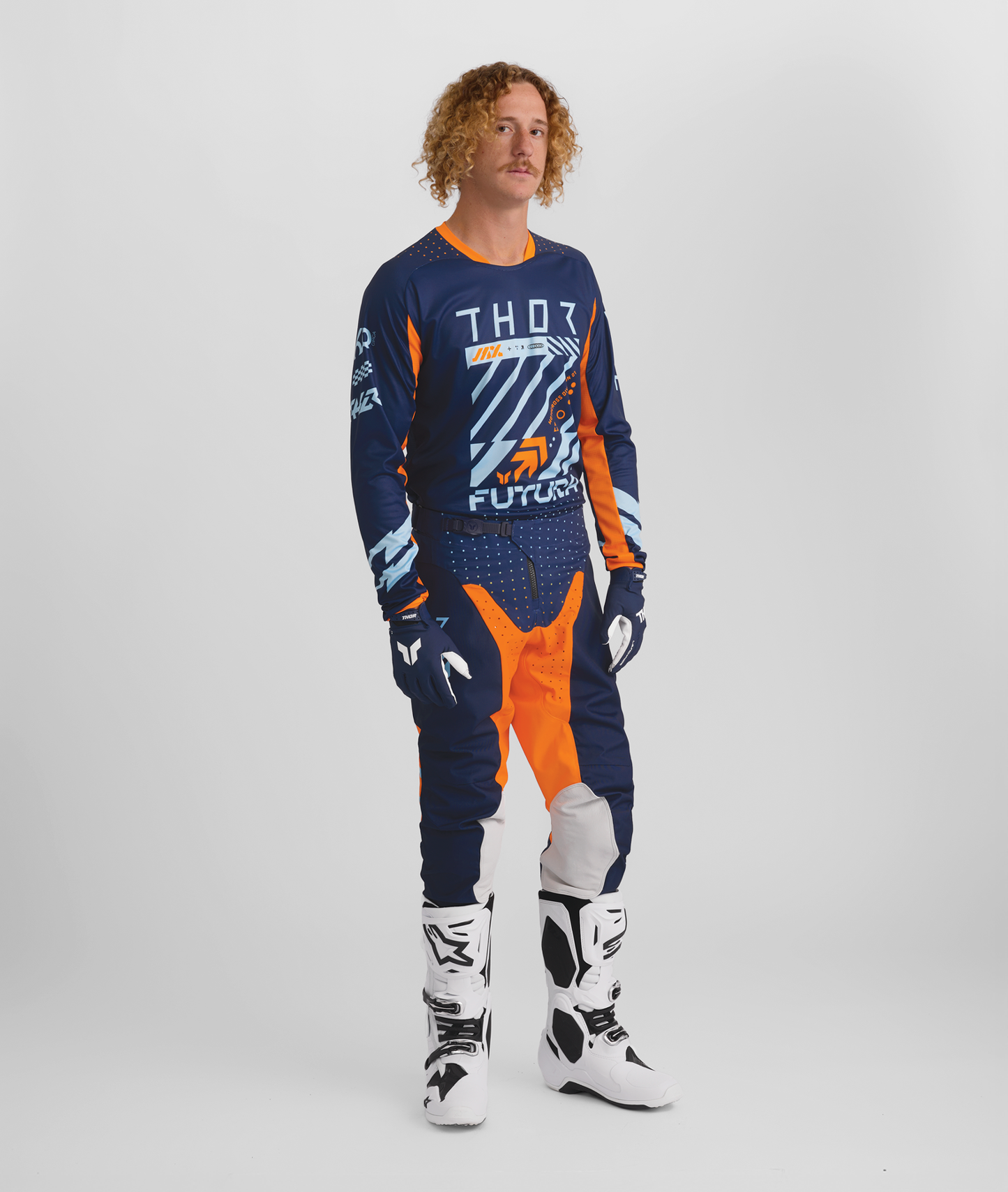 Thor 2026 Launchmode Futura Navy/Orange Jersey Pant Combo