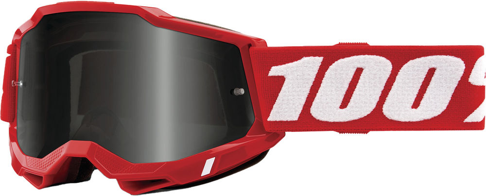 100% - 50020-00005 - ACCURI 2 SAND GOGGLE NEON RED SMOKE LENS