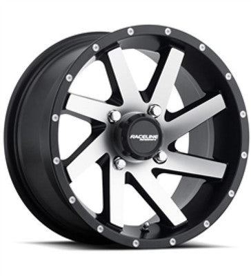 Sedona Raceline 14x7 Twist UTV Wheel - Machined Black