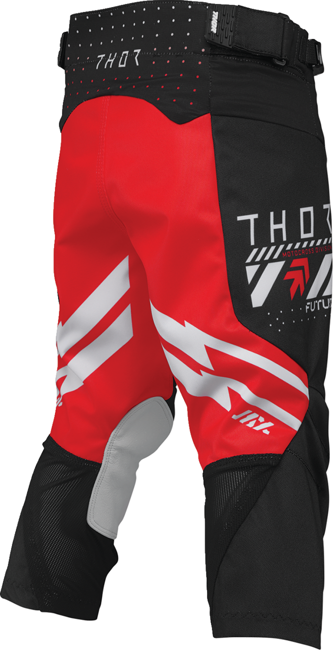 Thor 2026 Youth Launchmode Futura Black/Red Jersey Pant Combo