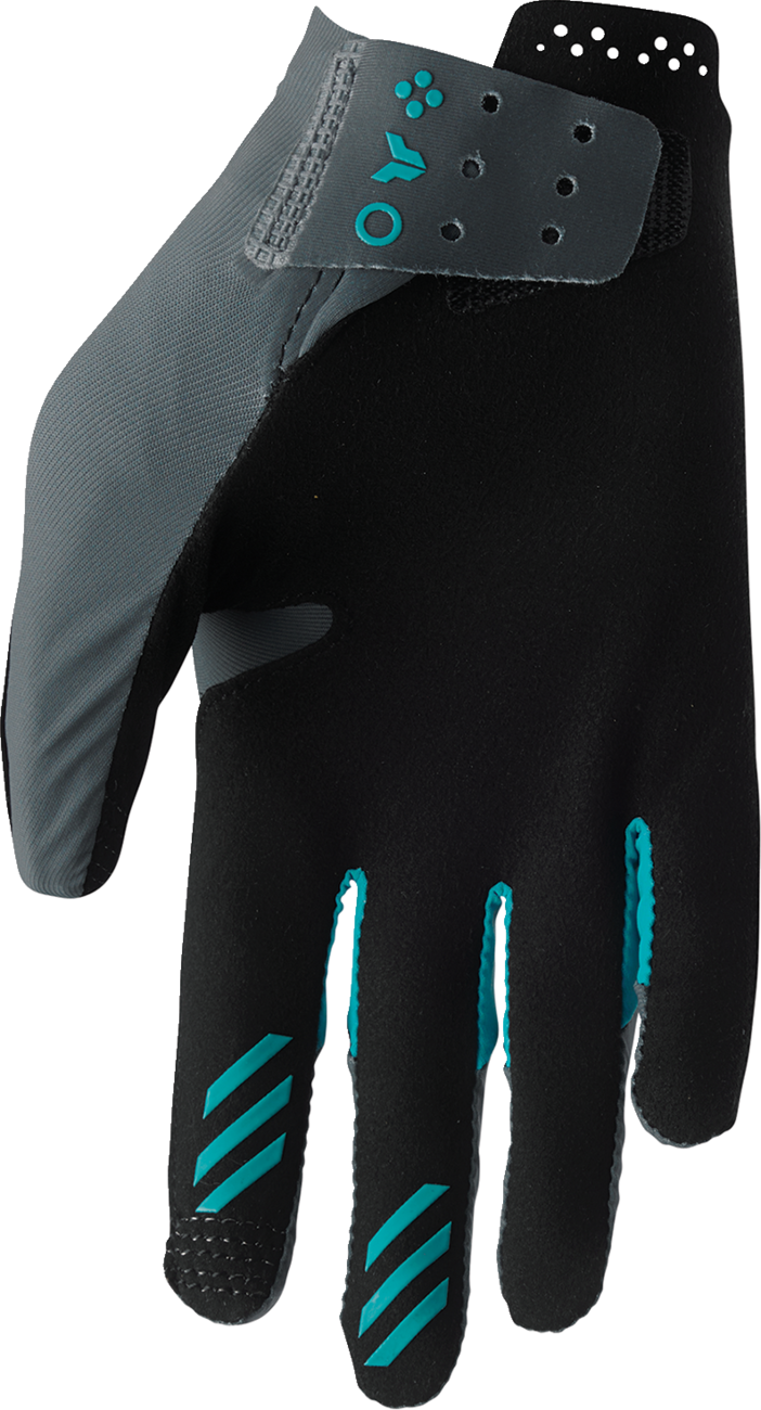 Thor 2026 Womens Sportmode Iconic Gloves Gray/Aqua