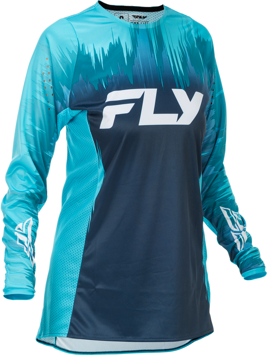 FLY Racing 2026 Womens Lite Jersey Aqua/Navy/White