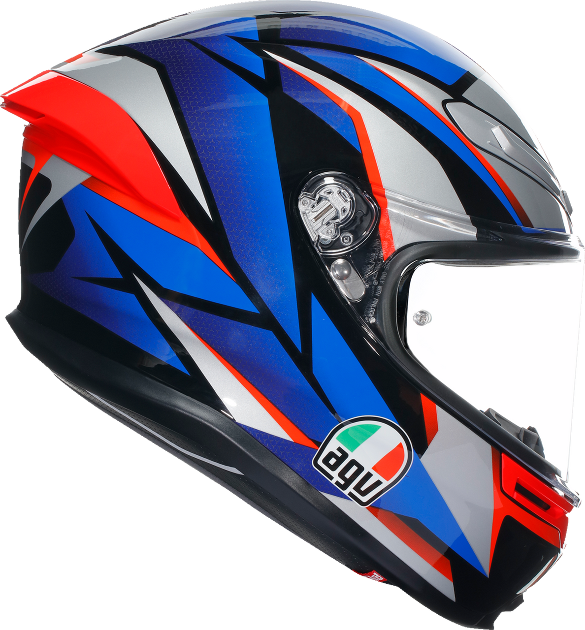 AGV K6 S Helmet Slashcut Black/Blue/Red