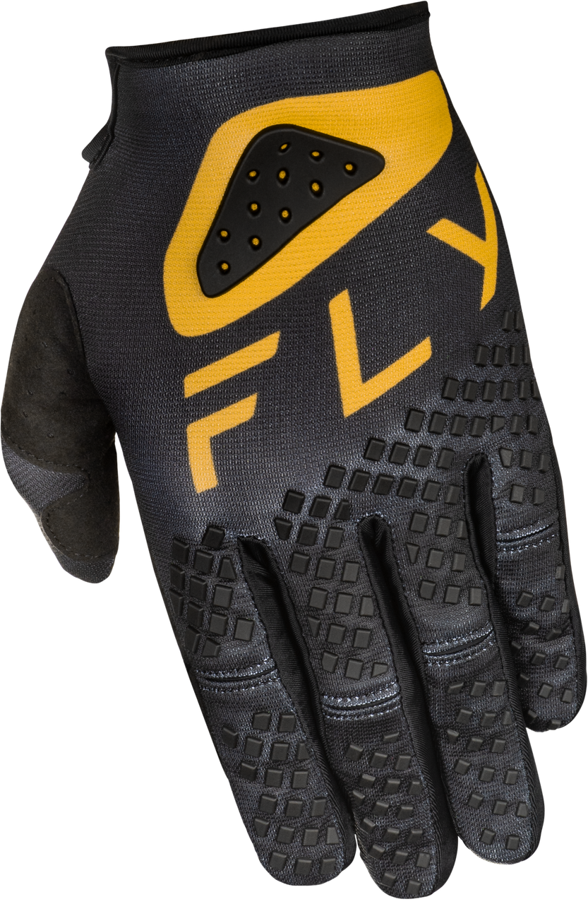 FLY Racing 2025 Youth Kinetic Center Gloves Black/Gold