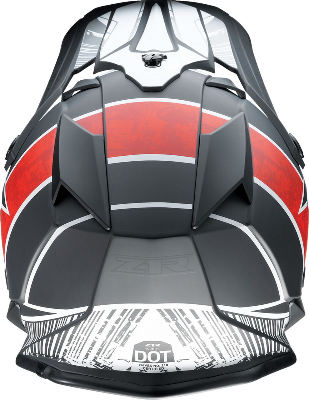 Z1R Youth F.I. Fractal MIPS Offroad Helmet Black/Red