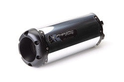 Kawasaki Ninja 650R (2006-11) / Versys 650 (2008-11) / ER-6N (2009-11) Black Series V.A.L.E." Slip-On M-2 Aluminum Canister