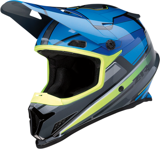 Z1R Rise MC Offroad Helmet Blue/Hi-Viz
