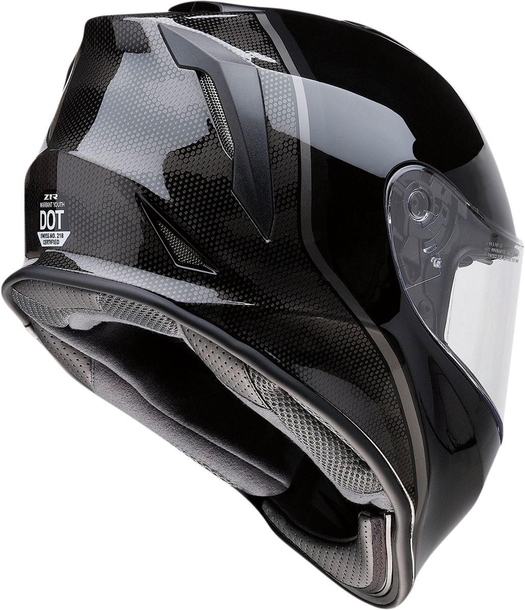 Z1R Youth Warrant Kuda Full Face Helmet Black