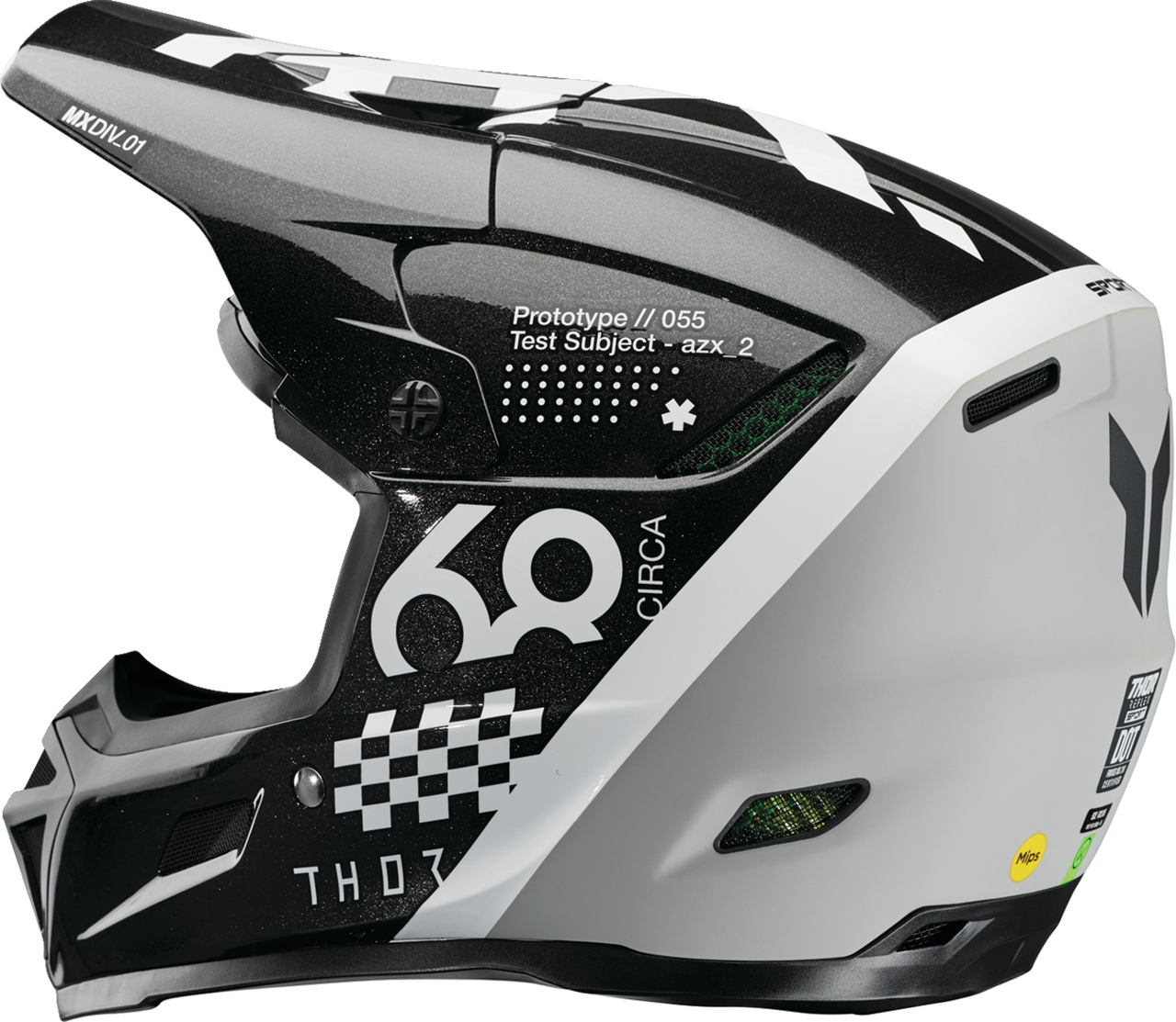 Thor 2025 Reflex Sport Riot MIPS Helmet Riot Black/White