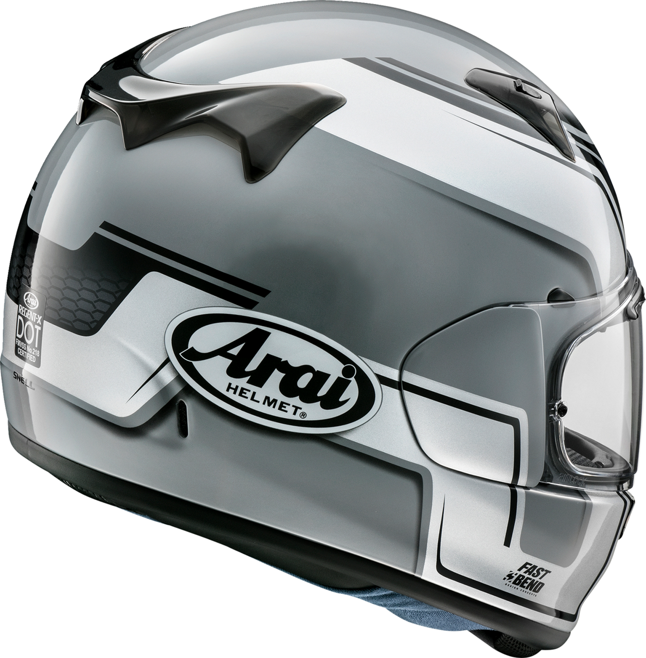 Arai Regent-X Bend Full Face Motorcycle Helmet Silver