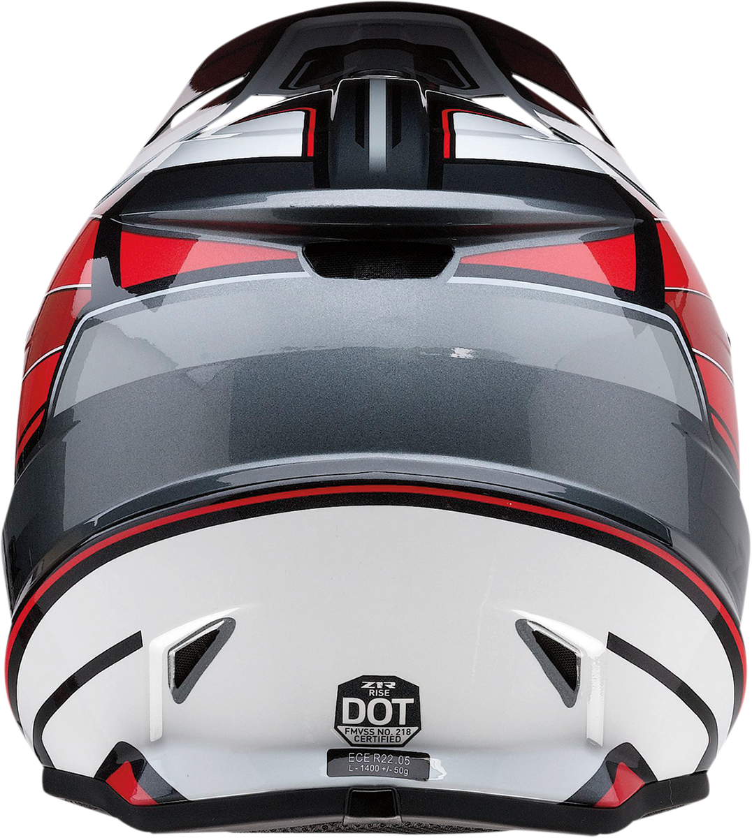 Z1R Rise MC Offroad Helmet Red/Gray