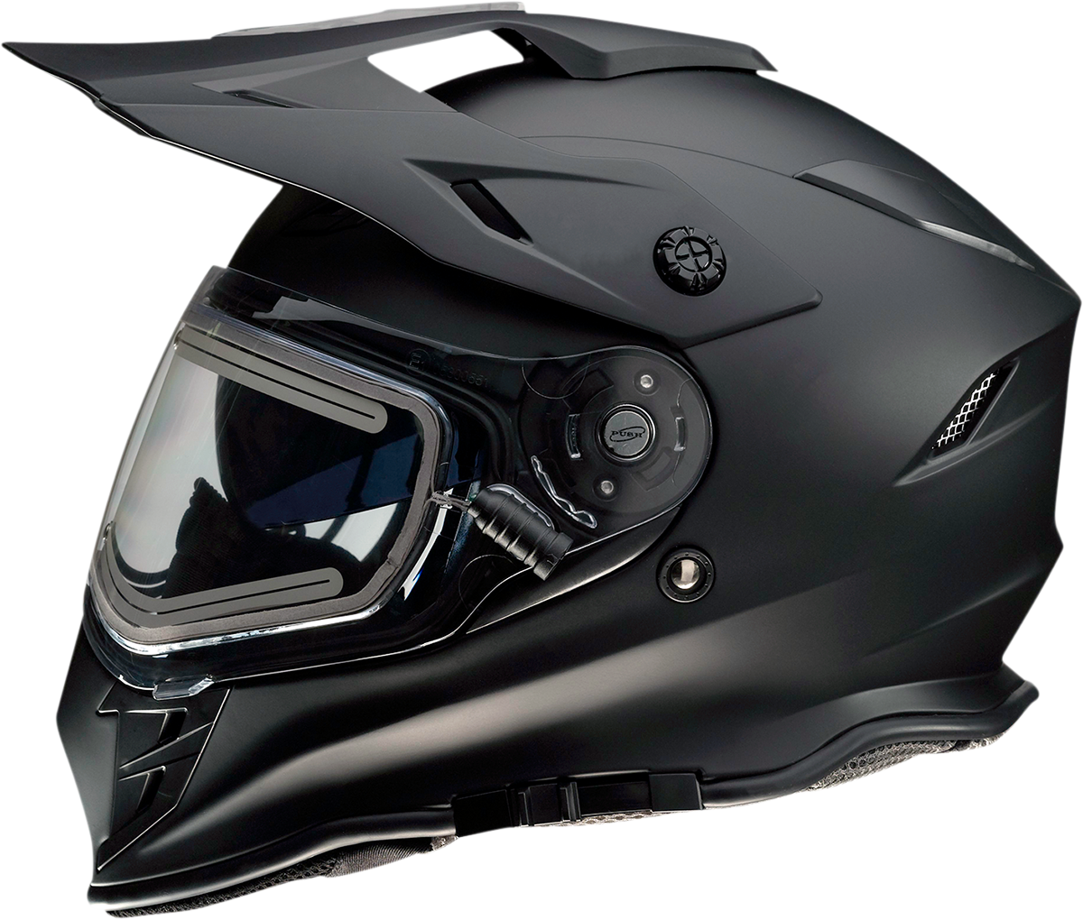 Z1R Range Snow Electric Dual Pane Helmet Flat Black