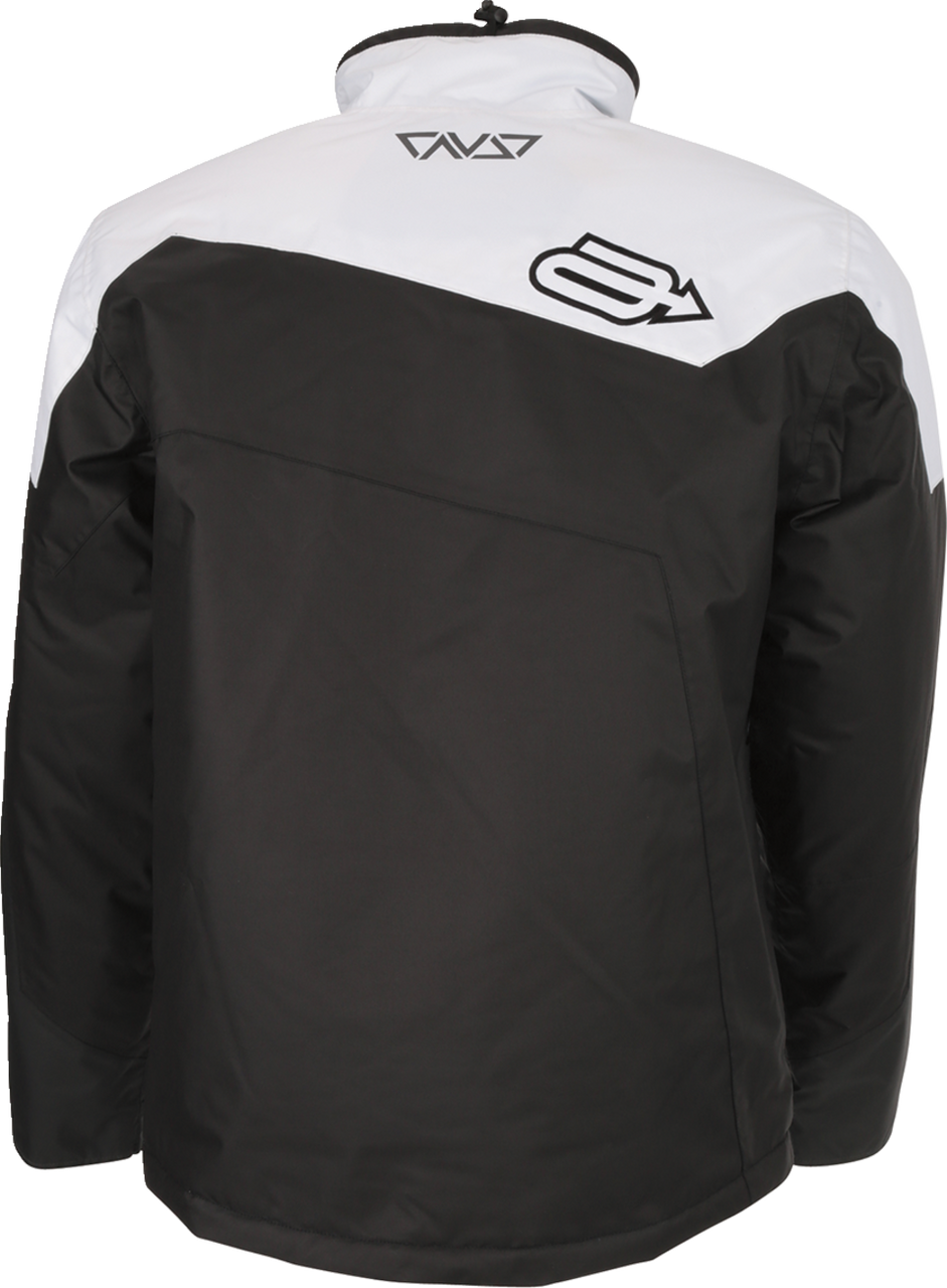 Arctiva Pivot 6 Insulated Hooded Snow Jacket - Black/White
