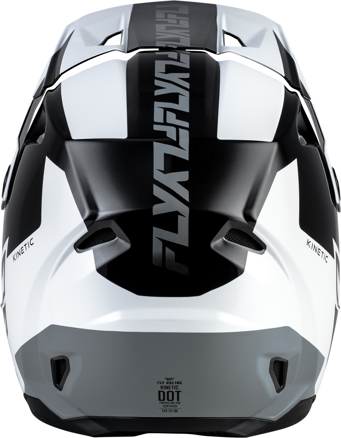 FLY Racing 2026 Kinetic Crest Helmet Black/White/Grey