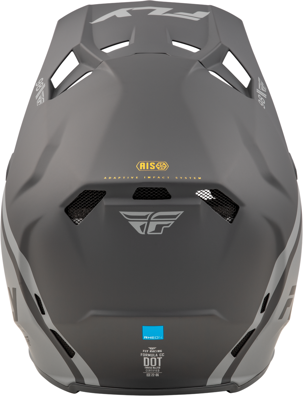 FLY Racing 2025 Youth Formula CC Objective Helmet Matte Black/Grey Youth Large