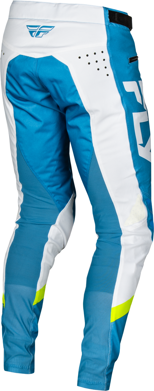 FLY Racing 2025 Youth Rayce Bicycle Pant Blue/White/Lime Green