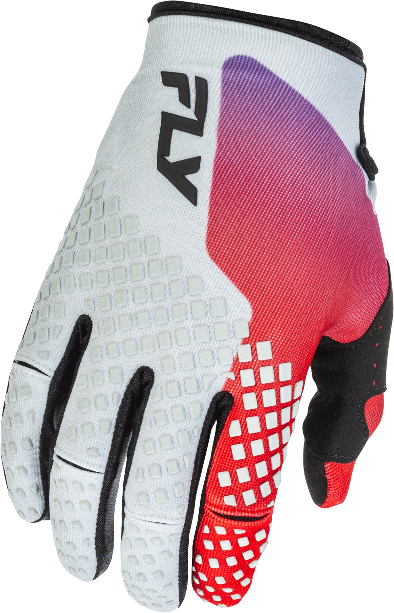 FLY Racing 2026 Kinetic Gloves Grey/Red/Purple/Black