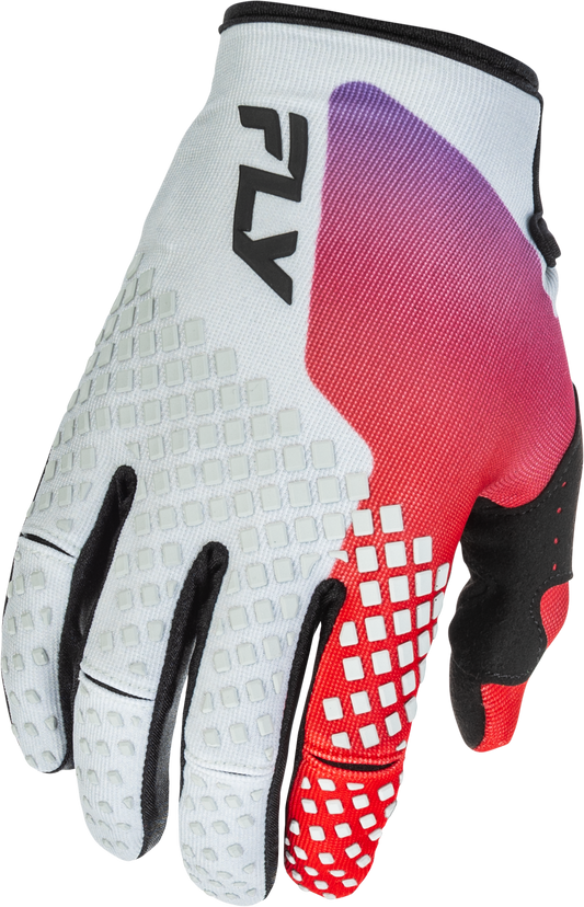 FLY Racing 2026 Kinetic Gloves Grey/Red/Purple/Black