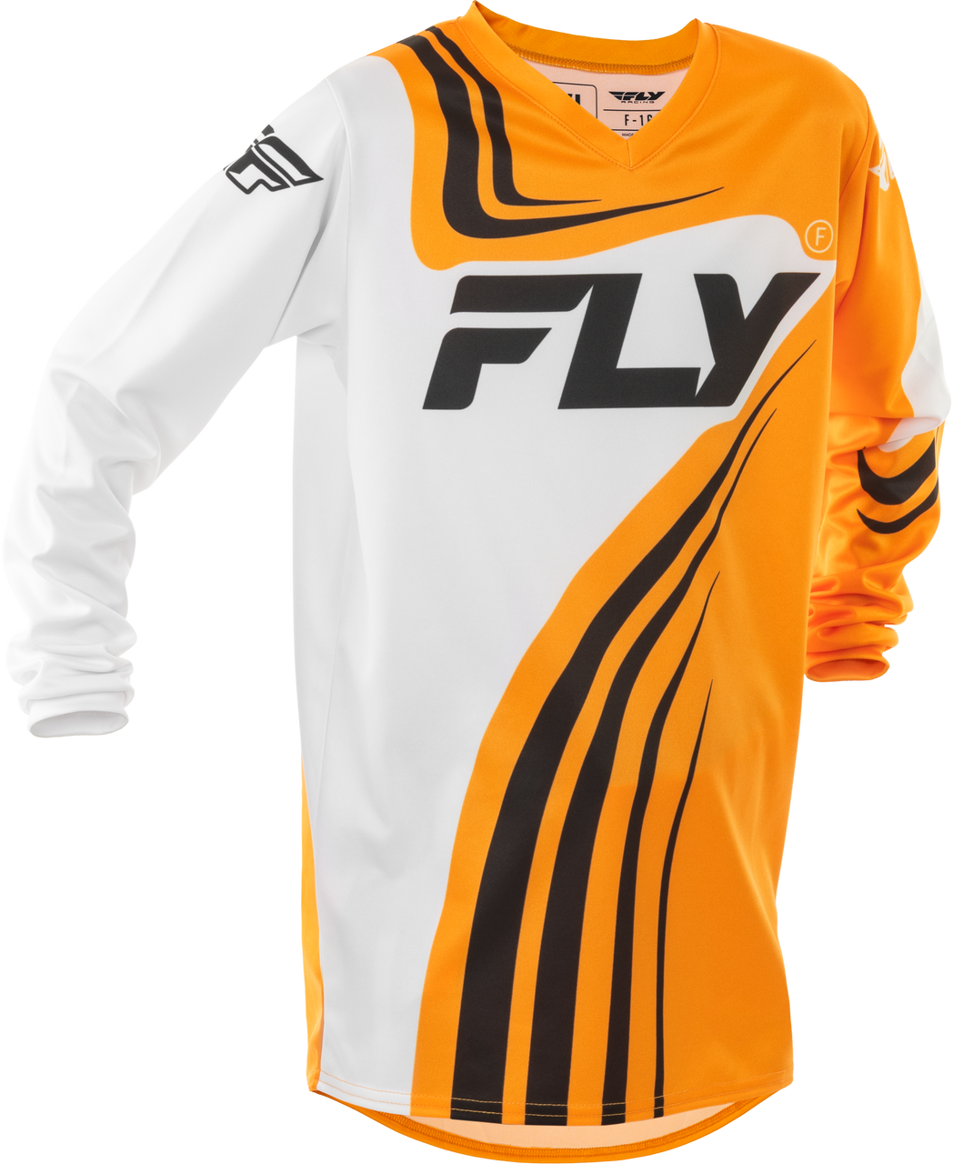 FLY Racing 2025 Youth F-16 Jersey Yellow/White/Black