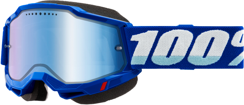 100% - 50022-00002 - ACCURI 2 SNOWMOBILE GOGGLE BLUE MIRROR BLUE LENS