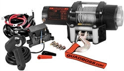 QuadBoss Winches & Accessories - 3500lb With Wire Cable