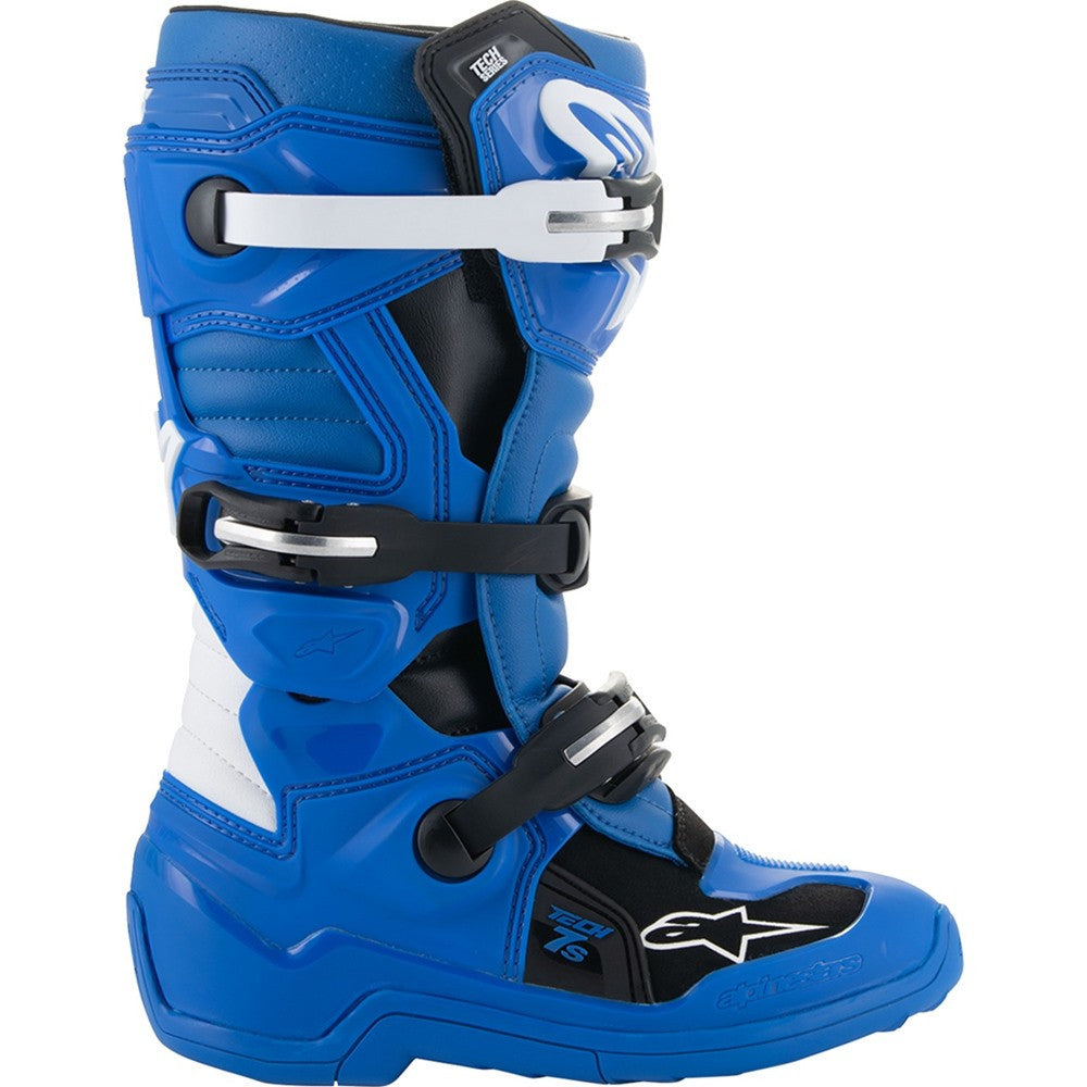 Alpinestars Youth Tech 7S Boots Blue/Black/White