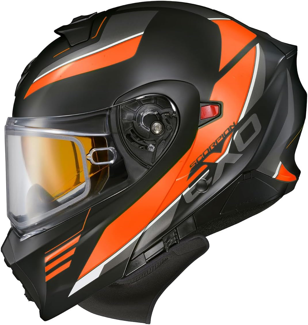 Scorpion EXO-GT930 Cold Weather Electric Snow Helmet Modulus Orange