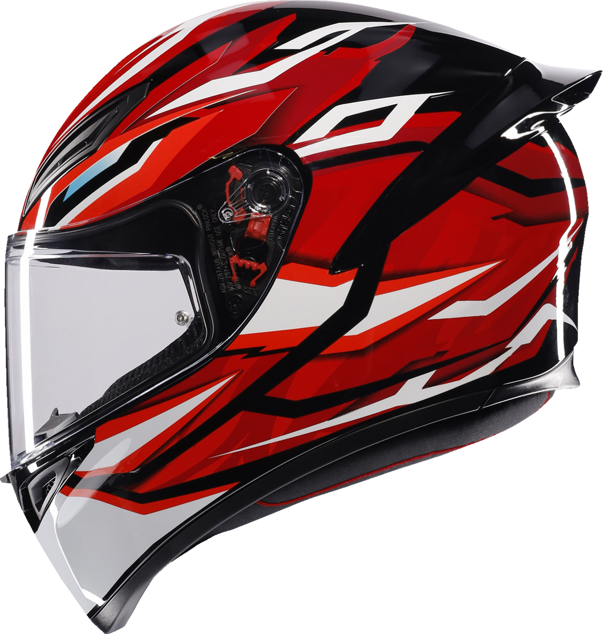 AGV K1 S Full Face Helmet Lion Black/Red/White – Motocrossgiant AGV K1 S Full Face Helmet Lion Black/Red/White – Motocrossgiant