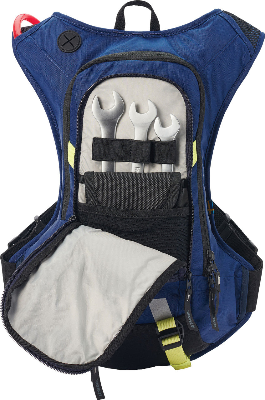 USWE Moto Hydro 8 Factory Blue 3.0L Hydration Pack PNP Tube