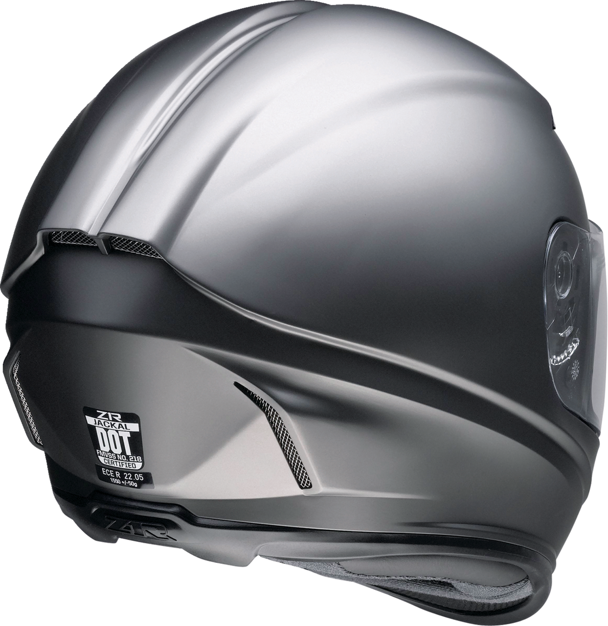 Z1R Jackal Satin Full Face Helmet Titanium