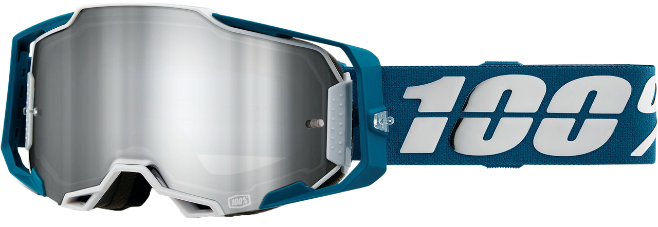 100% - 50005-00005 - ARMEGA GOGGLE ALBAR MIRROR SILVER FLASH LENS
