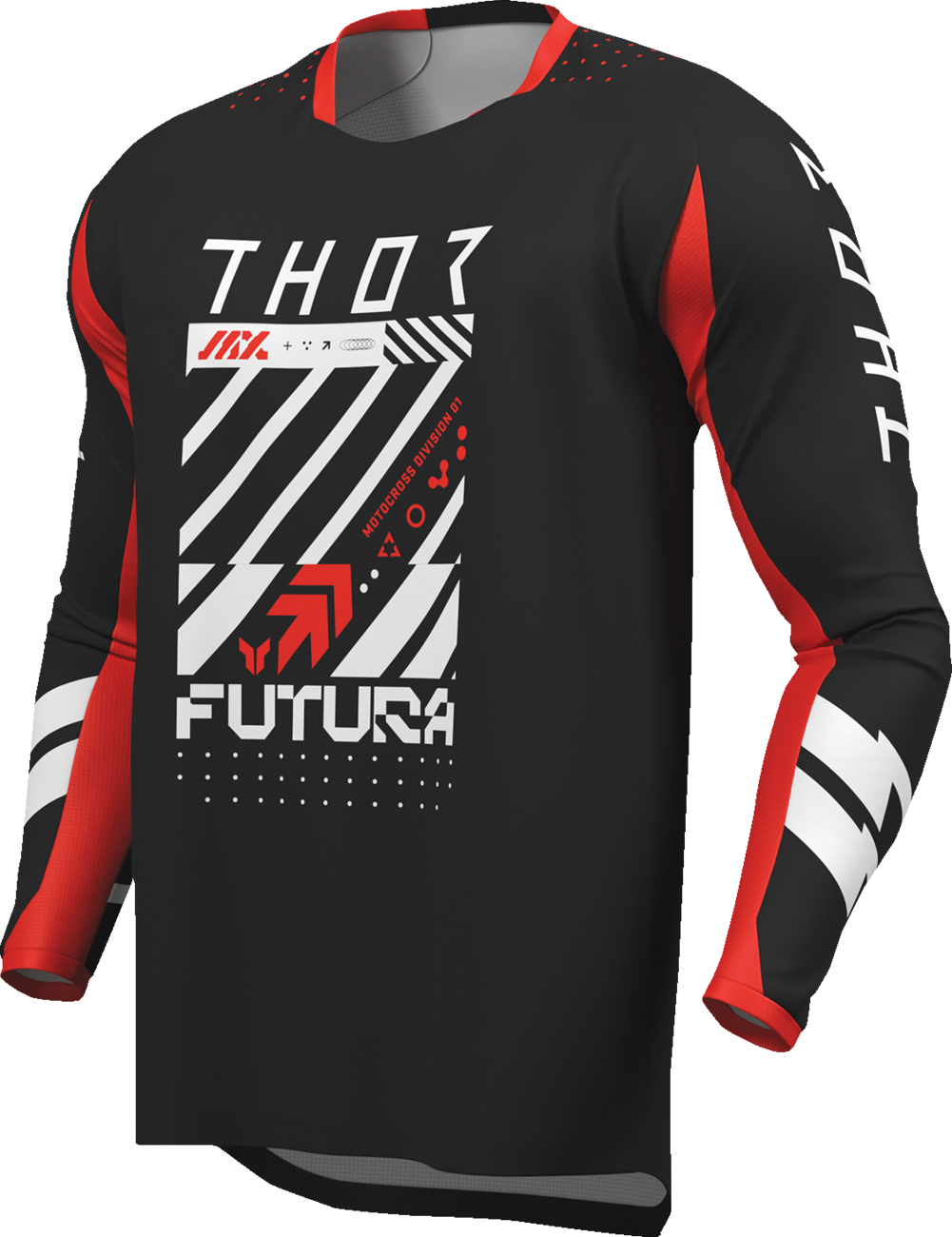 Thor 2026 Youth Launchmode Futura Black/Red Jersey Pant Combo