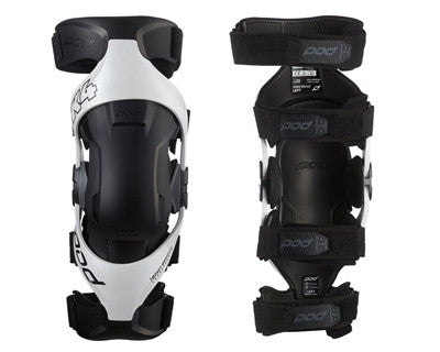 PODMX K4 2.0 Knee Braces - White/Black - Pair