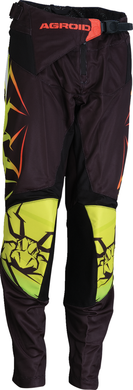 Moose Racing 2025 Youth Agroid Mesh Pants Hi-Viz/Black