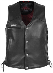 Pokerun Cutlass 2.0 Leather Vest - Black