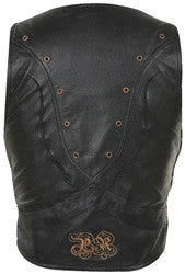Pokerun Cutlass 2.0 Leather Vest - Black
