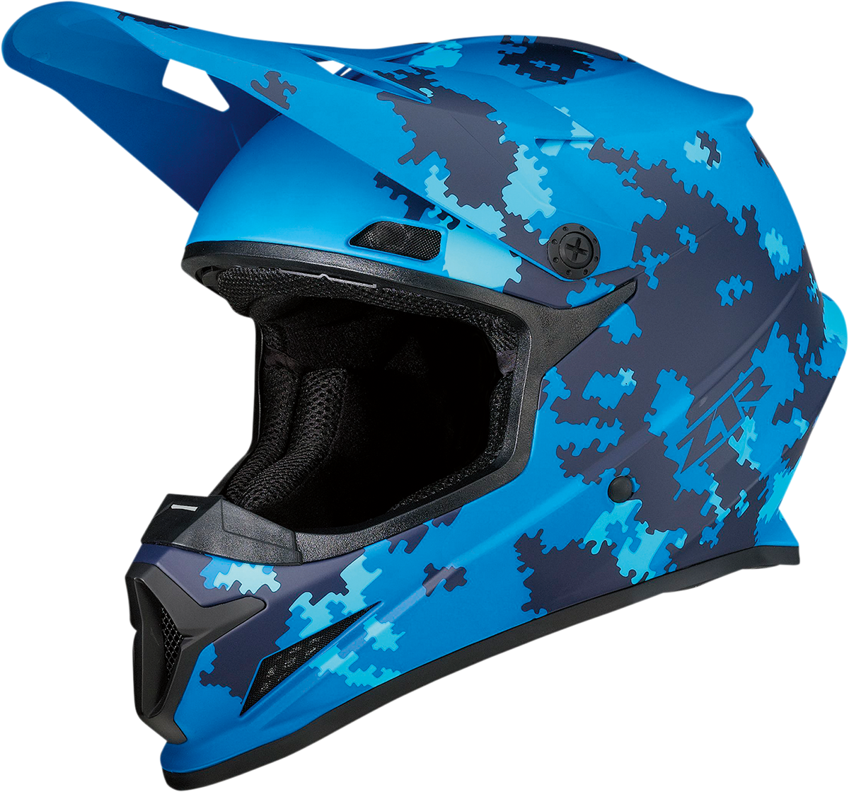Z1R Rise Digi Camo Offroad Helmet Blue