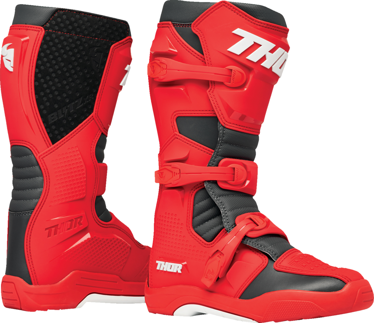 Thor Blitz XR Boots - Red/Charcoal