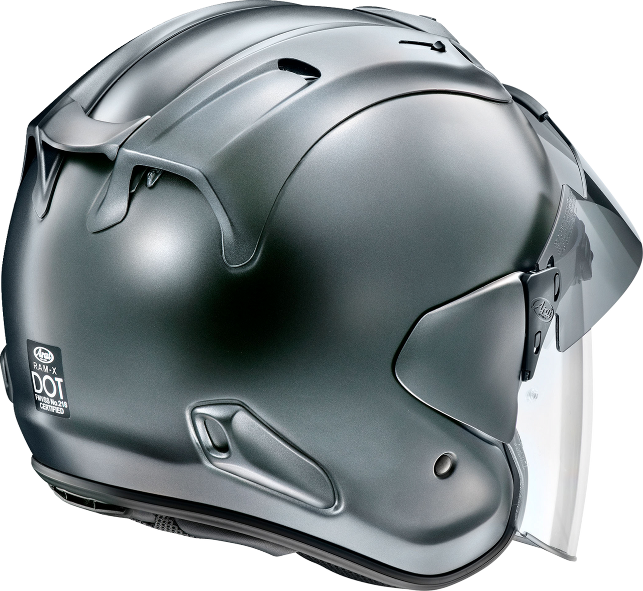 Arai Ram-X Solid Open-Face Motorcycle Helmet Gun Metallic Frost
