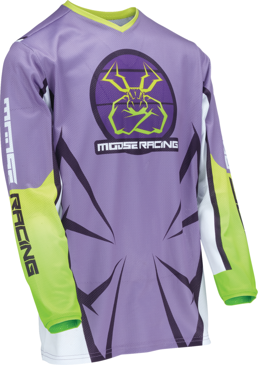 Moose Racing 2024 Youth Agroid Mesh Jersey - Purple/White