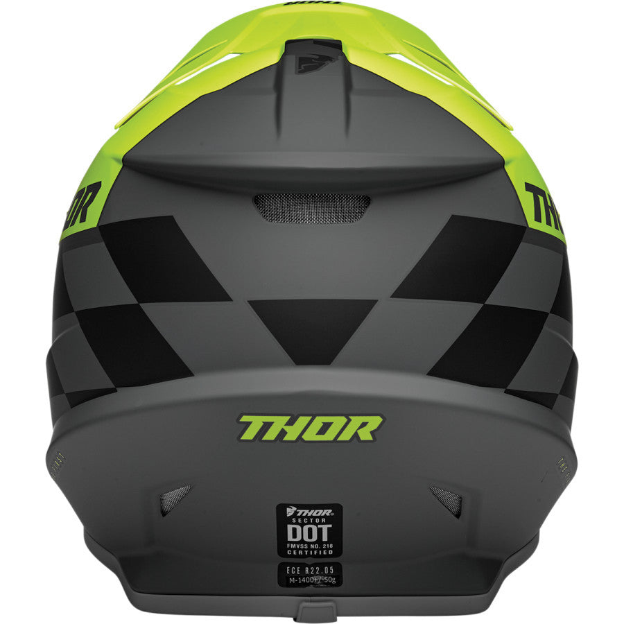 Thor Sector Birdrock Helmet - Gray/Acid