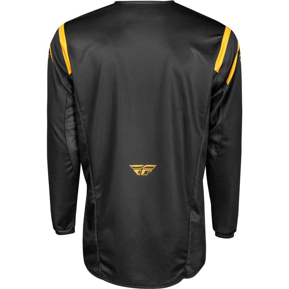 FLY Racing 2025 Kinetic Center Jersey Pant Combo Black/Gold