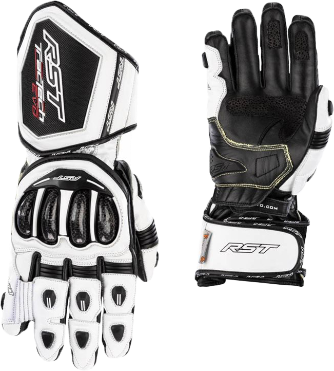 RST Tractech EVO 4 CE Gloves White/White/Black