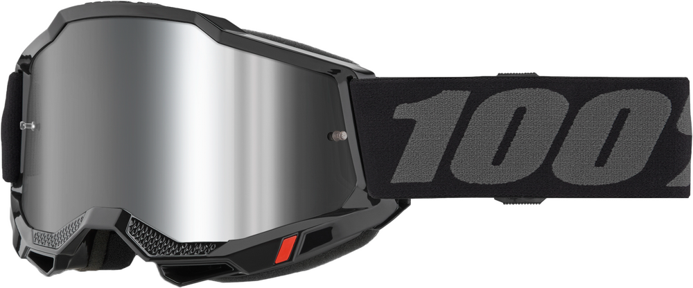 100% - 50014-00038 - ACCURI 2 GOGGLE BLACK MIRROR SILVER LENS