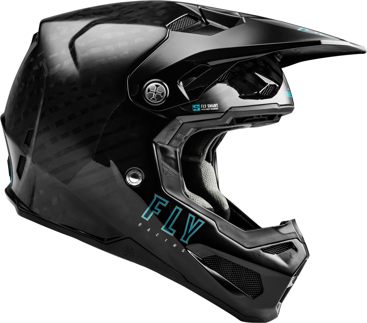 FLY Racing 2025 Youth Formula S Carbon Helmet Black Youth Large