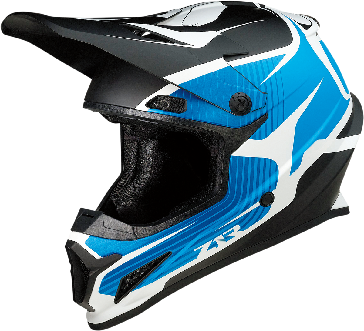 Z1R Rise Flame Offroad Helmet Blue