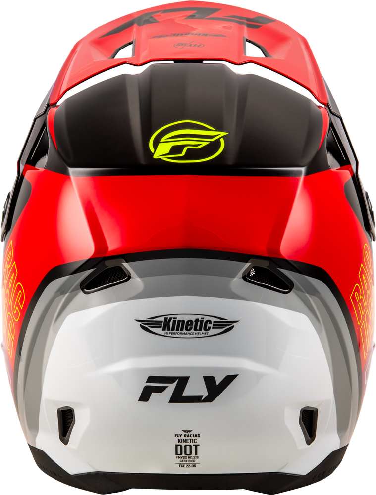 FLY Racing Kinetic Rally Offroad Helmet Red/Black/White
