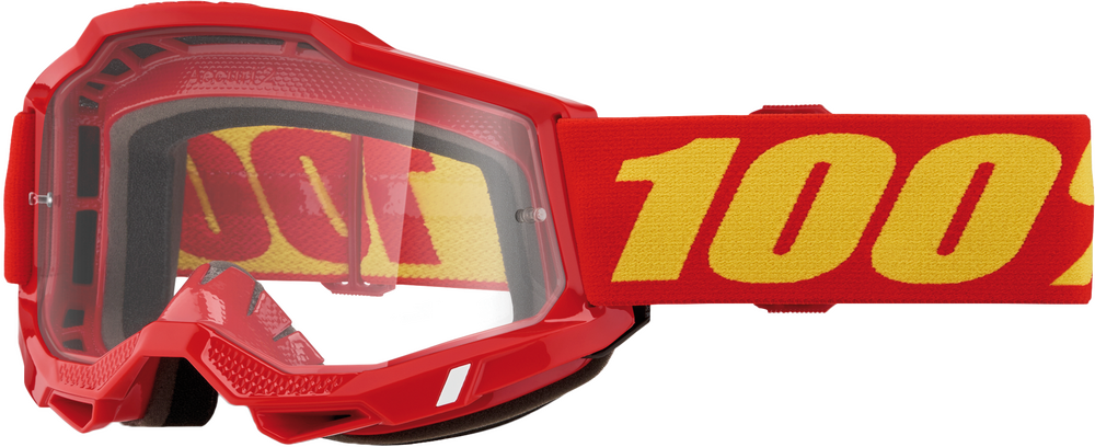 100% - 50013-00042 - ACCURI 2 GOGGLE RED CLEAR LENS