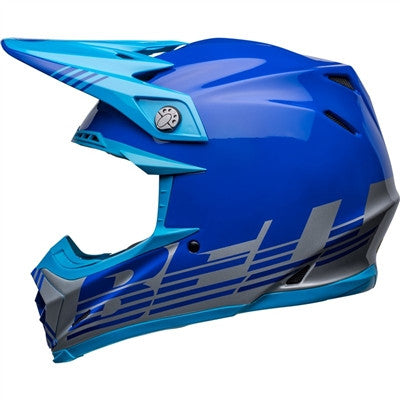 Bell Moto-9 MIPS Louver Offroad Helmet - Gray/Blue