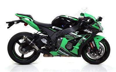 Arrow GP2 Dark Stainless Exhaust - Kawasaki Ninja ZX-10R